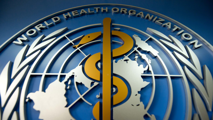 A World Health Organisation (WHO) logo (AFP Photo/Ed Jones)