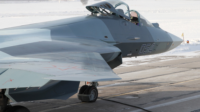 The fourth prototype Т-50 fifth generation jet fighter (RIA Novosti)