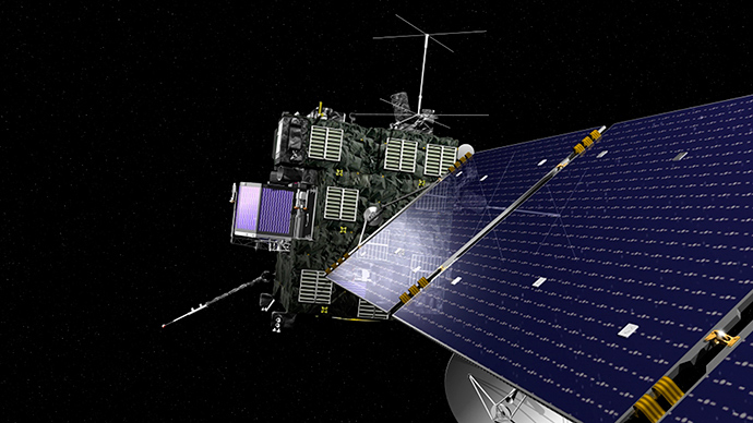 Rosetta, the European Space Agency's cometary probe with NASA contributions, is seen in an undated artist's rendering (Reuters / ESA)
