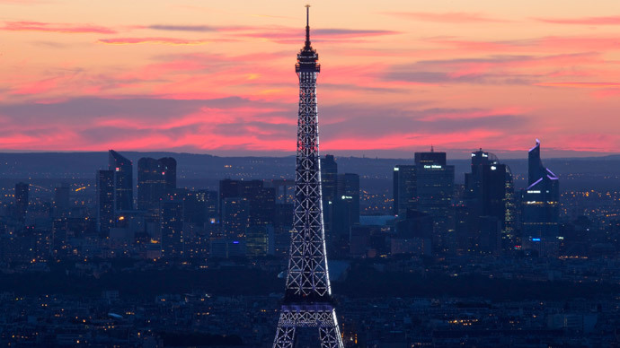 The illuminated Eiffel Tower in Paris  (Reuters / Gonzalo Fuentes)