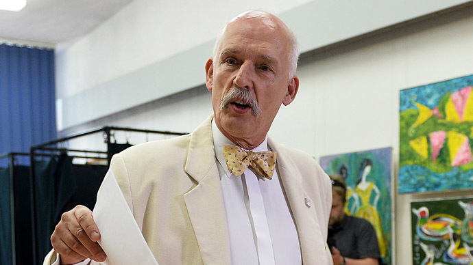 Janusz Korwin-Mikke, leader of the eurosceptic Congress of the New Right party (AFP Photo)