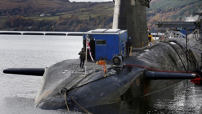 HMS Victorious is seen berthed at the Clyde Naval Base in Scotland (Reuters / Danny Lawson)