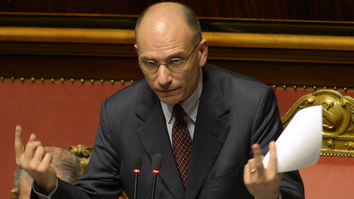 Itlay's new Prime Minister Enrico Letta (AFP Photo)