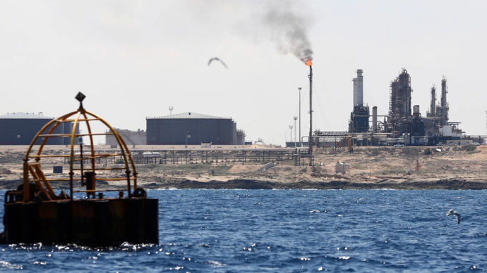 A general view shows the Zawiya oil installation on August 22, 2013 in Zawiya, Libya. (AFP Photo/Mahmud Turkia)