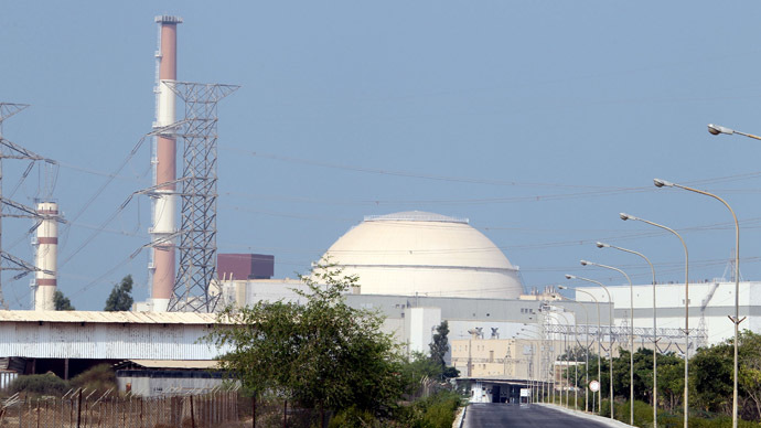 A general view shows the reactor building at the Bushehr nuclear power plant in southern Iran, 1200 kms south of Tehran (AFP Photo)
