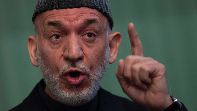 Afghan President Hamid Karzai (AFP Photo / Johannes Eisele)