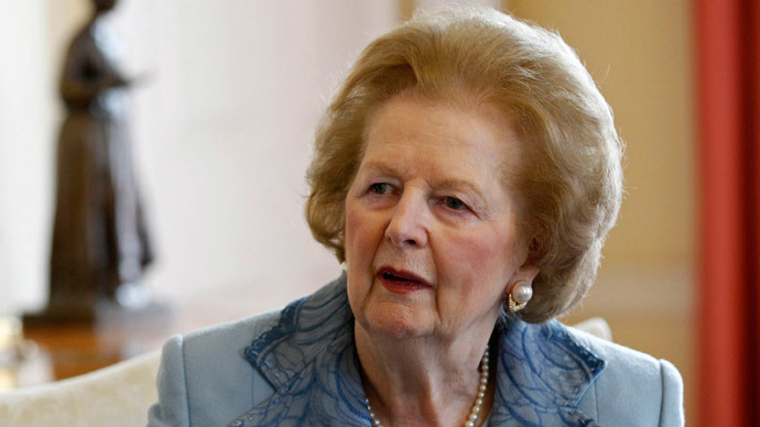 Former Prime Minister Baroness Margaret Thatcher (AFP Photo / Suzanne Plunket / Pool)