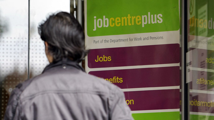 A man enters a Job Center in London (Reuters/Stefan Wermuth)