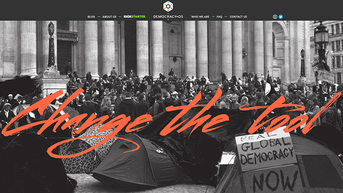 Screenshot from democracyos.org