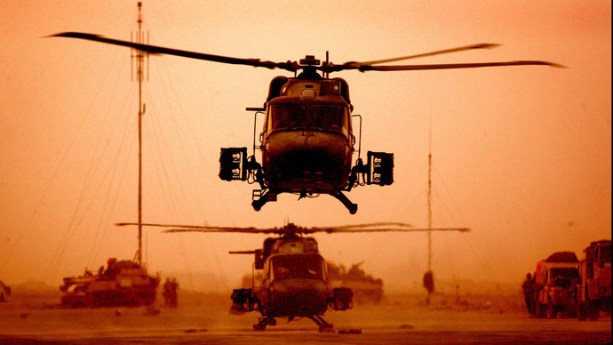A British Lynx 2 helicopter.(AFP Photo)