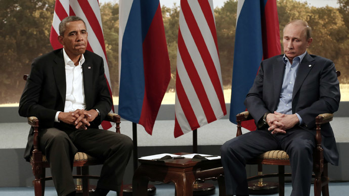 U.S. President Barack Obama and Russian President Vladimir Putin (Reuters/Kevin Lamarque)