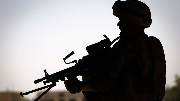 French troops at Gao's port near the Niger river.(AFP Photo / Joel Saget )