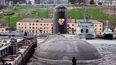 El submarino ruso Novorosíisk del proyecto 636.3, el 15 de marzo de 2018.