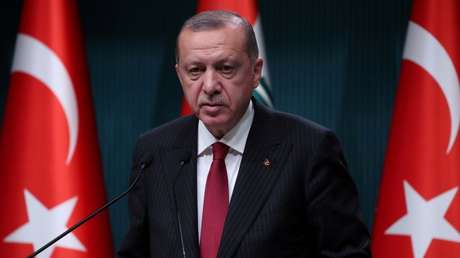 O Presidente da Turquia, Recep Tayyip Erdogan.