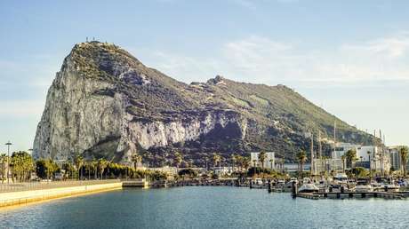 El 'Peñón' de Gibraltar visto desde territorio español.