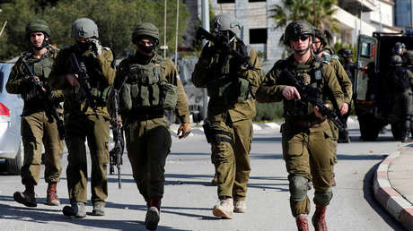 Soldados israelÃ­es durante enfrentamientos este aÃ±o en Ramala, Cisjordania (Palestina).