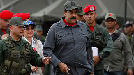 Maduro en un ejercicio militar en la base militar de Fuerte Tiuna en Caracas, 24 de febrero de 2018.