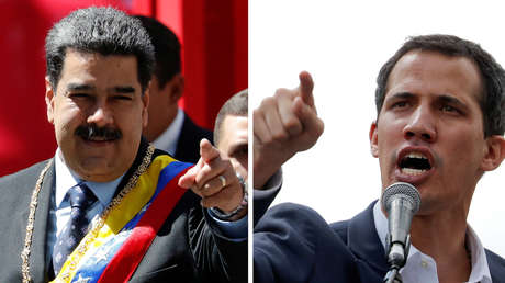 Nicolás Maduro e Juan Guaidó.