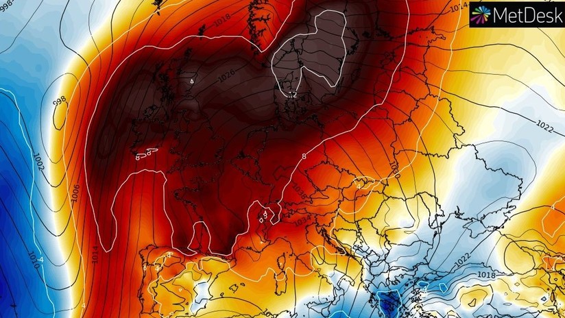 Una "poderosa" anomalÃa climática asedia a Europa