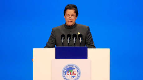 O primeiro-ministro paquistanês, Imran Khan, em 5 de novembro de 2018.