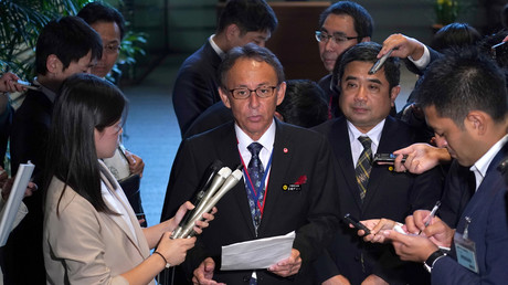 Der Gouverneur Okinawas, Danny Tamaki, Tokio, Japan, 12. Oktober 2018.