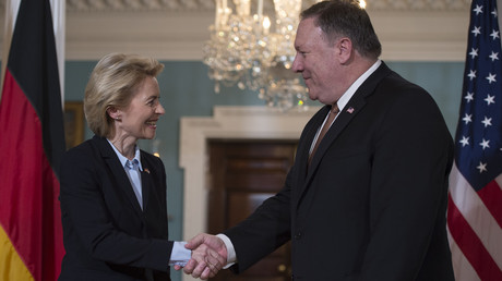 Bundesverteidigungsministerin Ursula von der Leyen am 20. Juni 2018 zu Besuch in Washington. Mit ihrem Meinungsartikel versucht sie, die US-Regierung davon zu überzeugen, wie wichtig die NATO für Deutschland ist.