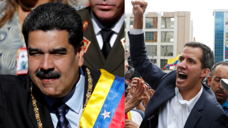 Der amtierende venezolanische Präsident Nicolás Maduro und der selbsternannte Präsident Juan Guaidó.