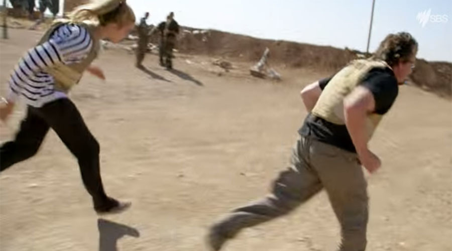 ISIS shelled Australian reality TV stars in Syria – video