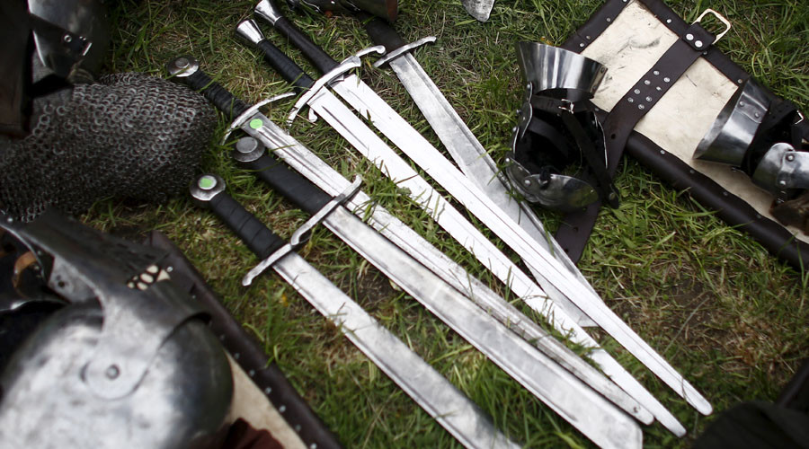 Medieval sword found in UK baffles historians with mysterious inscription