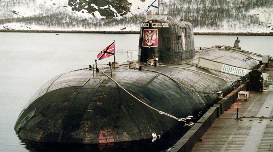 The May 2000 file picture shows the Kursk nuclear submarine docked at Vidyaevo naval base. © Reuters 