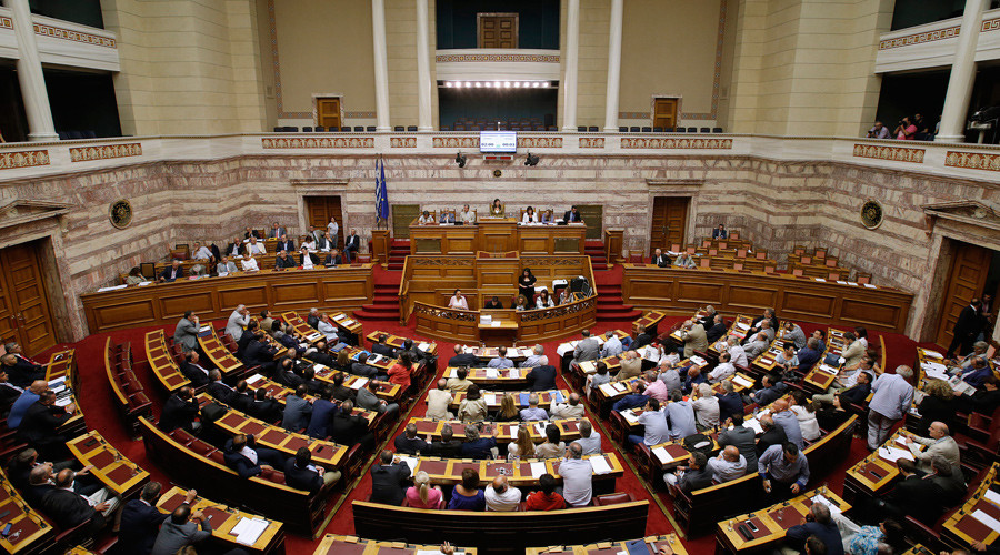Greek parliament approves draft 3rd bailout after marathon overnight session