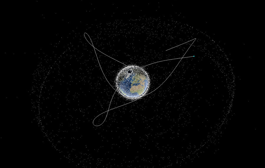 Spectacular Space Map Shows 14000 Satellites Orbiting Earth — Rt News