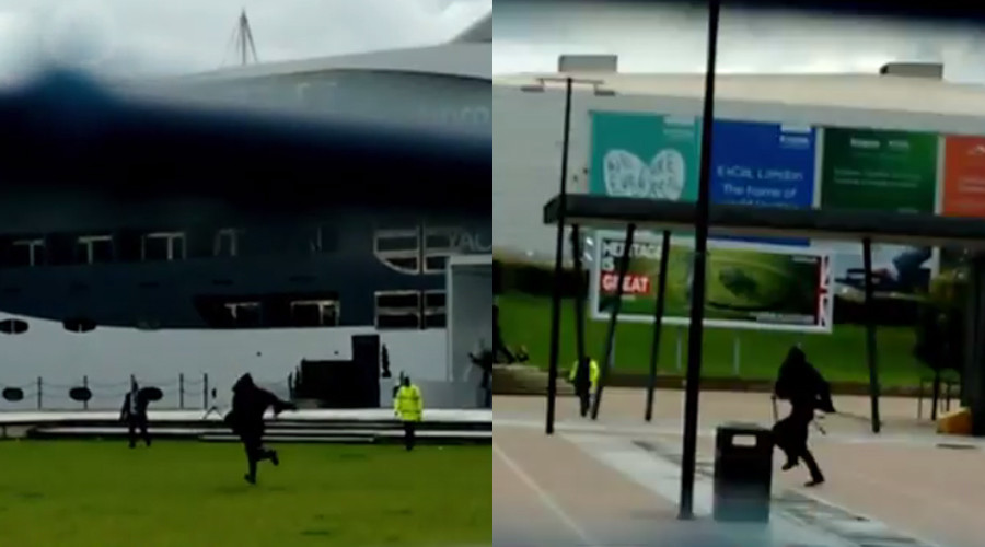 Security kicks out ‘Death’ from world’s biggest arms fair in London (VIDEO)