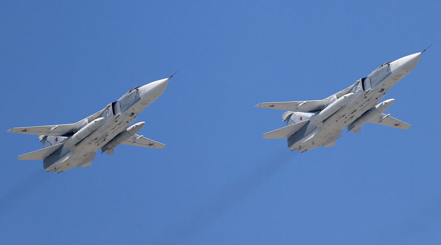 Sukhoi Su-24 Fencer tactical bombers. © Vladimir Vyatkin