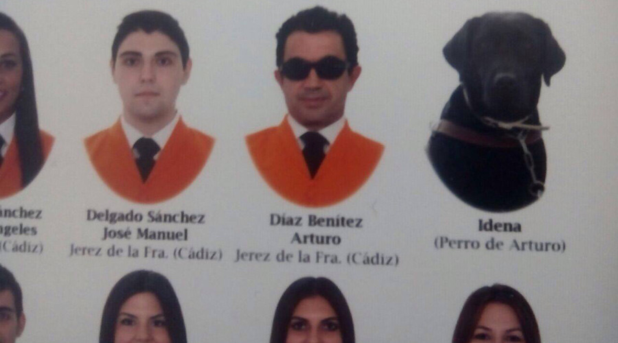 Labrador with honors: Graduation photo in Spanish University tributes blind student’s furry friend