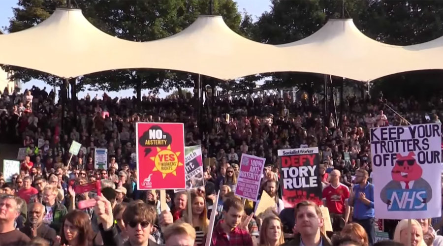 ‘Purely to observe, not to shoot people’: Snipers spotted at Manchester anti-austerity march