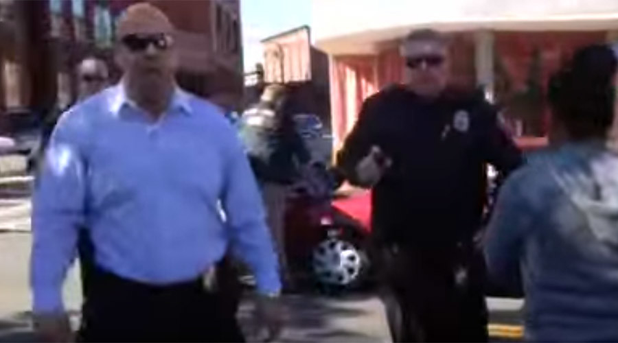 Police use pepper spray on protesting high school students in Rhode Island