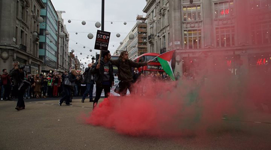 ‘Stop war crimes’: London, Paris protest against Israeli treatment of pro-Palestine demonstrators