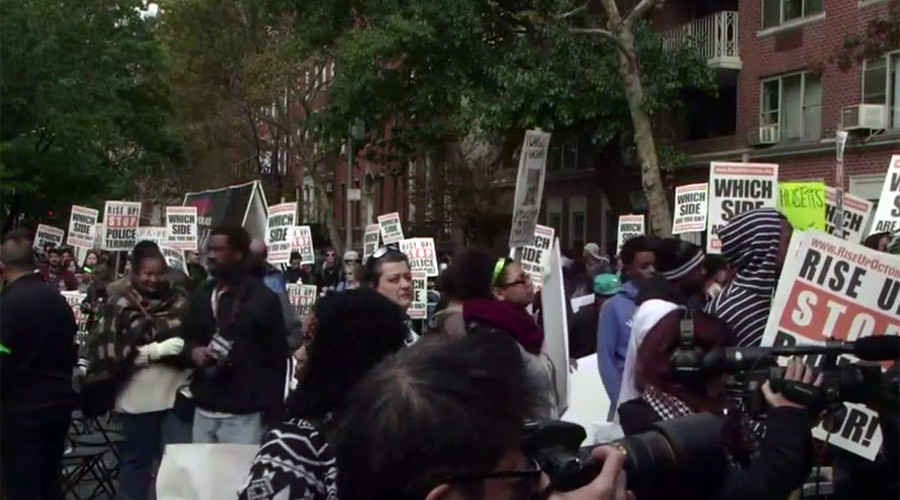 #RiseUpOctober wraps up in NYC with massive rally against police brutality