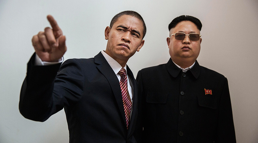 PHOTOS: Barack Obama, Kim Jong-un paint town red in Beijing (well, not really)