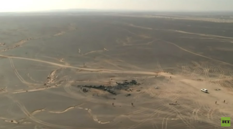 Aerial footage of site where Russia’s A321 crashed in Sinai, Egypt, released
