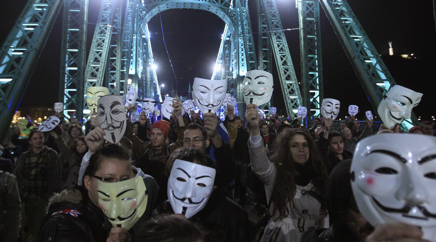 Anonymous plot bonfire night Million Mask March