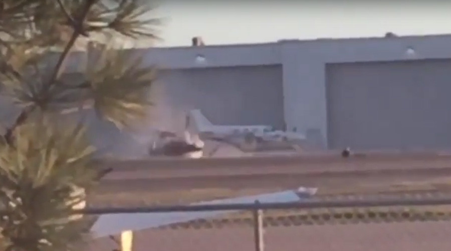2 killed after helicopter spins out of control, goes up in smoke in California (VIDEO)