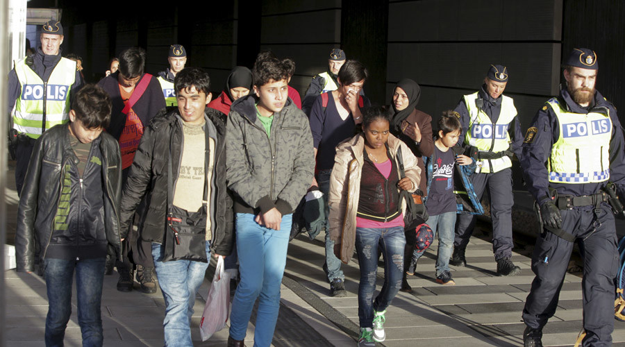 ‘No homes, no jobs’: Swedish far right ‘greet’ migrants with controversial ad