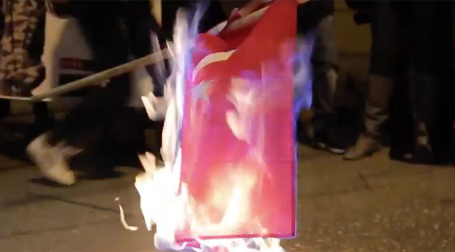 Dozens in Greece, Bulgaria denounce Turkey & NATO in solidarity marches with Russia (VIDEOS)