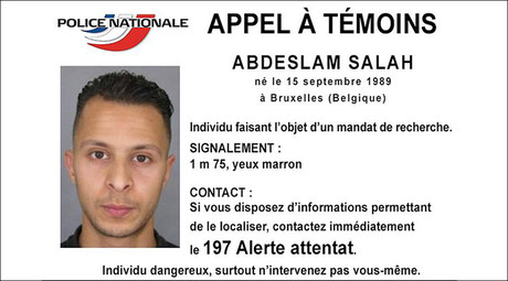 Handout picture shows Belgian-born Salah Abdeslam seen on a call for witnesses notice released by the French Police Nationale information services on their twitter account November 15, 2015. © Police Nationale