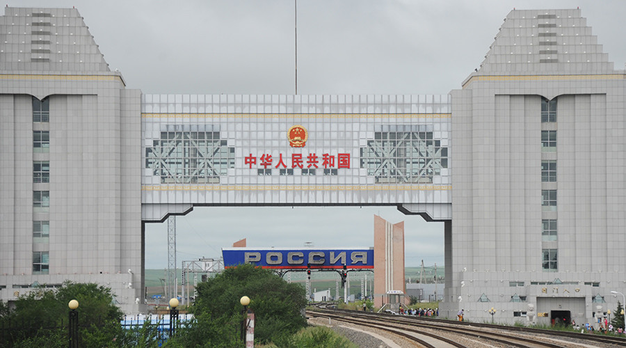 The Chinese-Russian border on the Manchuria - Siberia railway route © Evgeny Yepanchintsev