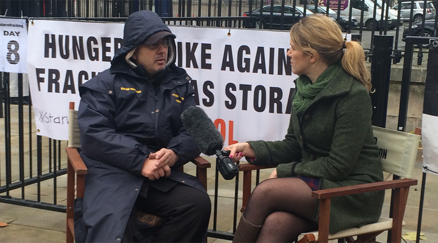Anti-fracking hunger striker demands audience with David Cameron