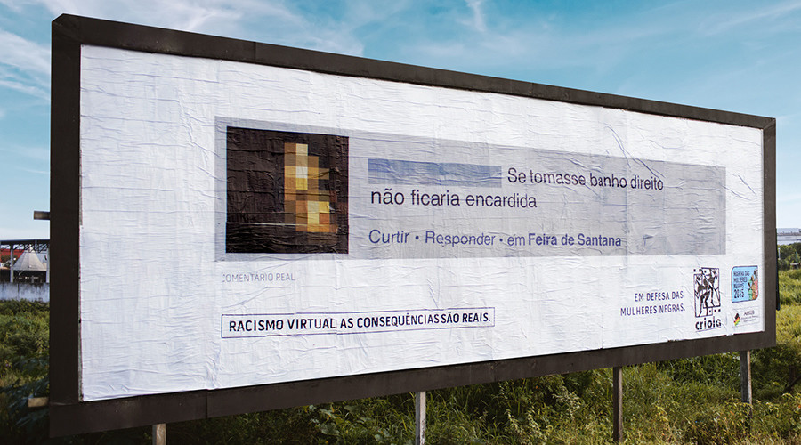 Racist Twitter, Facebook users shamed by having their messages posted on giant billboards in Brazil