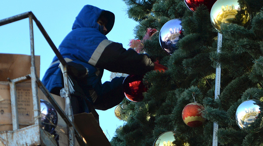 Christmas tree in Russia pulled down after locals say ‘it looks like dildo’